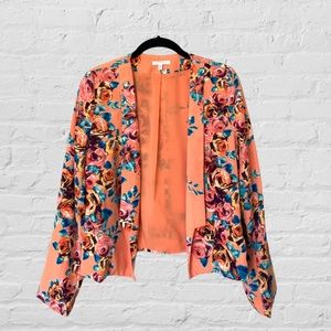 🌼Under Skies Orange Floral Blazer